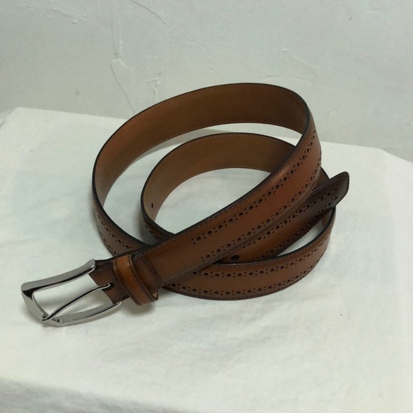 Allen Edmonds Manistee Leather Dress Belt Brown 42